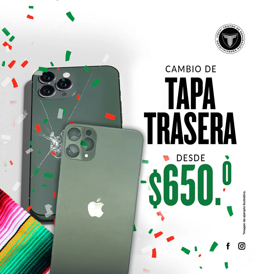 Tapa Cristal Trasera iPhone 13 Pro Max - Verde